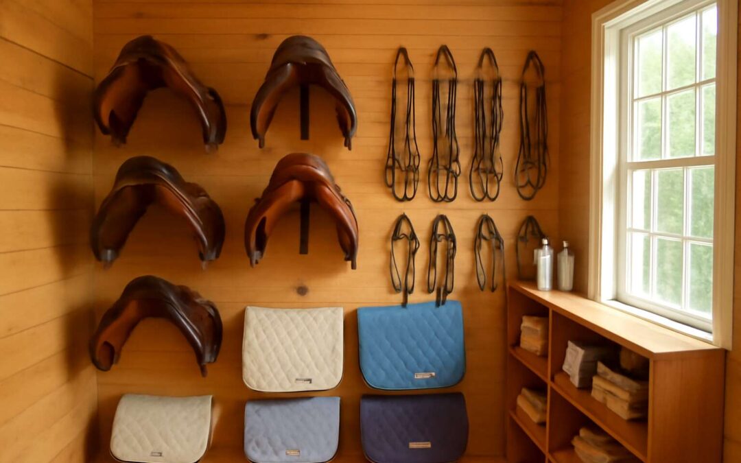 Maximize Space and Style in Your horse tack room.